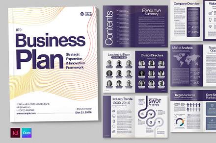 Business Plan Template, a Brochure Template by BrandPacks