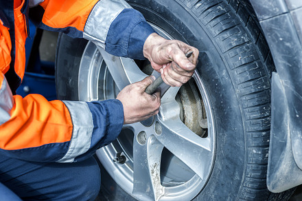 Car wheel replacement. Self-service, a Transportation Photo by AlexBush