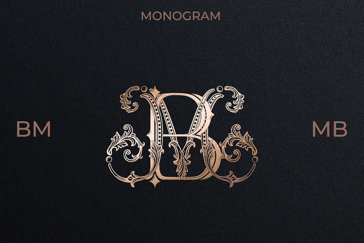 MB BM Wedding Monogram Logo, a Branding & Logo Template by LogoAV (Photo 1 of 6)