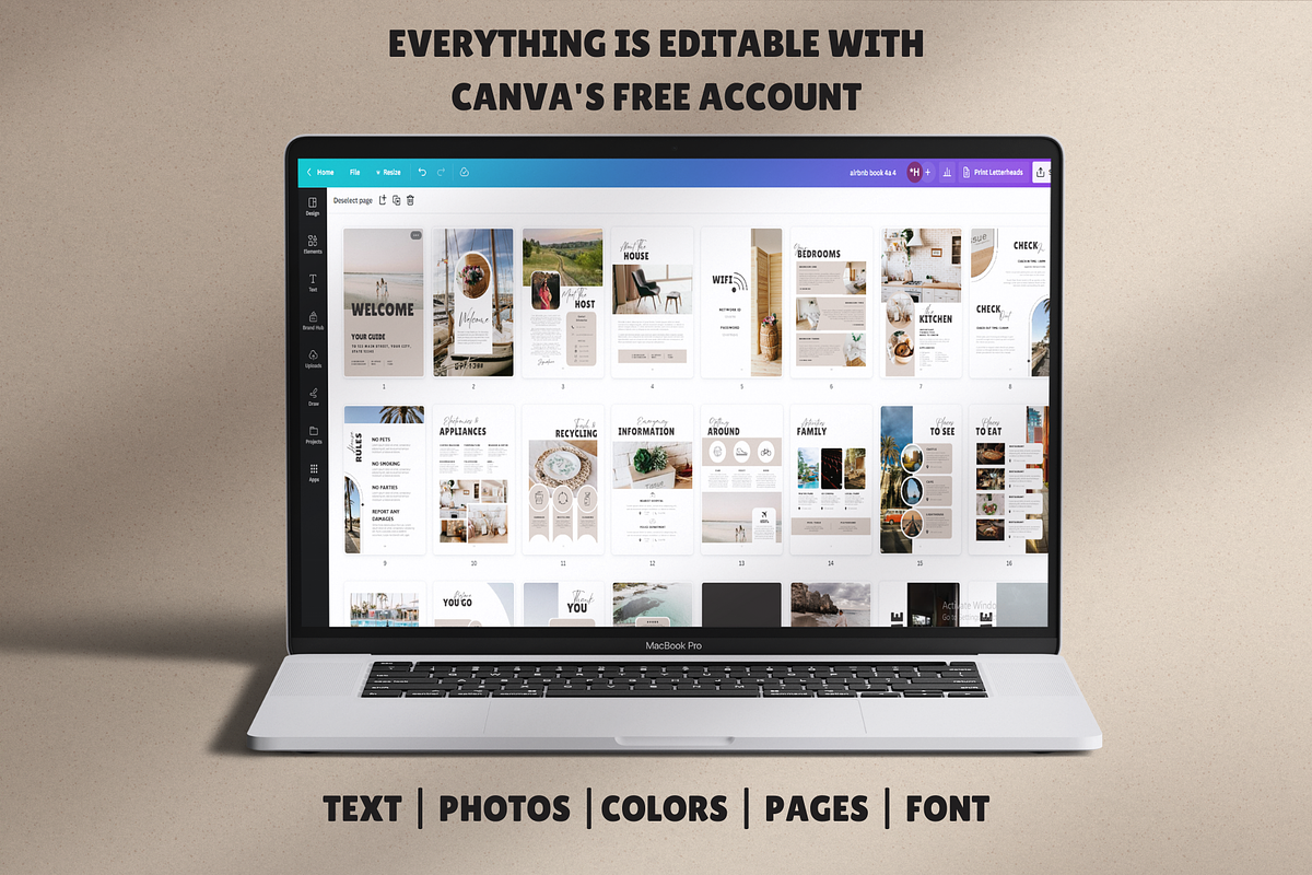 Airbnb Welcome Book Template, a Magazine Template by LWPRESETS (Photo 6 of 8)