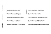 Quinn Rounded - A minimal sans serif, a Sans Serif Font by Cassandra Cappello (Thumbnail 2 of 6)