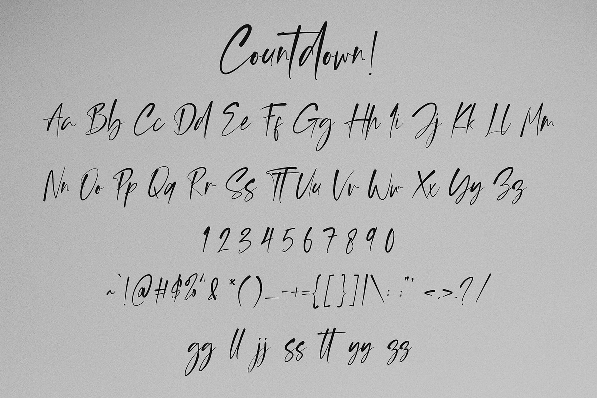 Countdown - Elegant Signature