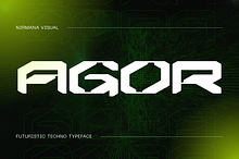 Agor Techno -  Branding Logo Font