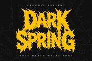 Dark Spring | Bold Death Metal Font, a Symbol Font by Masyafi Studio (Thumbnail 1 of 9)