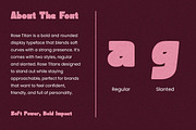 Rose Titan Bold Display Font, a Script Font by Littlehand (Thumbnail 3 of 10)