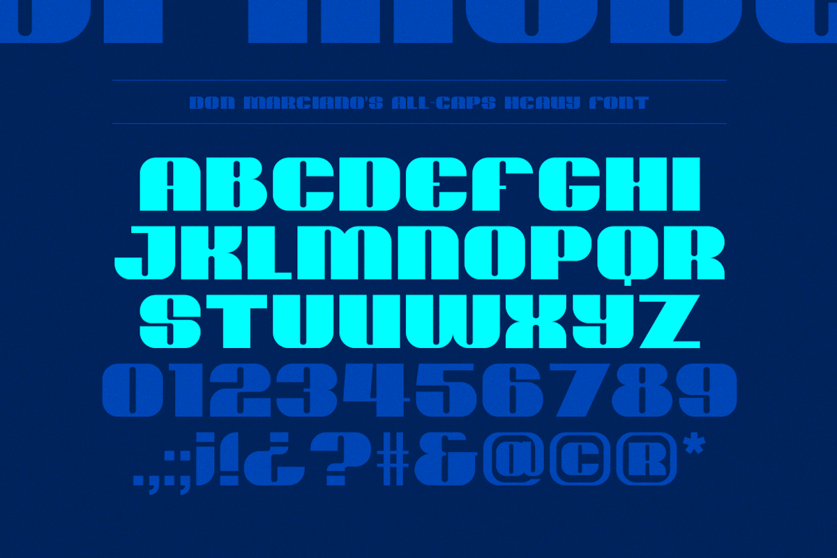 Play Heavy, a Font by DonMarciano (Photo 2 of 5)