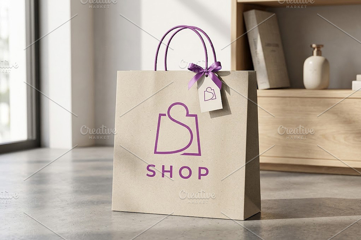 Shopping Bag Letter S Logo Design, a Branding & Logo Template by yopie (Photo 1 of 5)