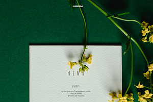 Printable Wedding Menu Template 02