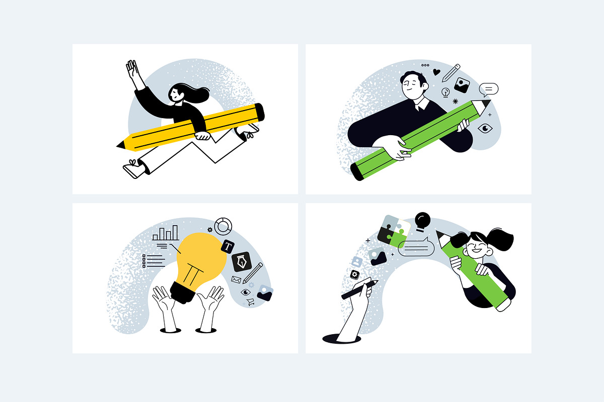 Creative Business Banners, a Person Illustration by PureSolution (Photo 11 of 12)