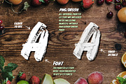 Grocery Brush & Hand (PLUS Extras), a Script Font by Tom Chalky (Thumbnail 5 of 10)