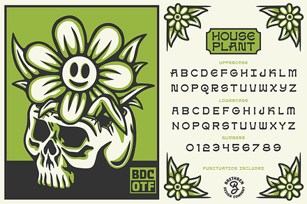 House Plant Display Font