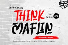 Think Maflin - Street Marker Font