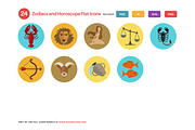 Zodiacs and Horoscope Flat Icons, an Icon by Vectopus.com (Thumbnail 3 of 4)