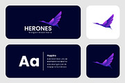 Gradient Modern Heron Logo Design, a Branding & Logo Template by Artnivora.Std (Thumbnail 2 of 2)