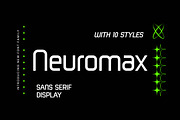 Neuromax Sans Serif Display Font, a Sans Serif Font by UICreative (Thumbnail 1 of 13)