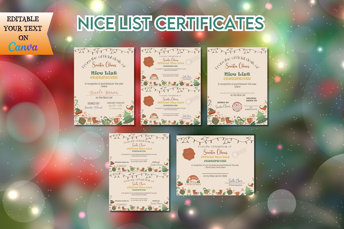 Santa Letter Bundle #13, a Print Template by Adalin Shop (Photo 3 of 14)