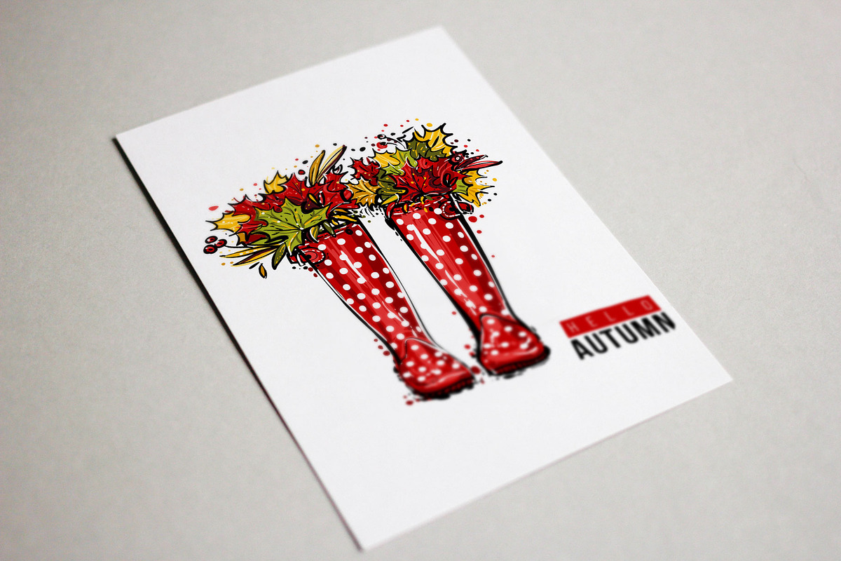 Wellies Boots Fashion Illustration, an Illustration by Sopelkin (Photo 4 of 5)