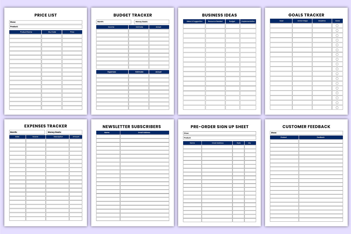 Business Operations Organizer Canva, a Stationery Template by Mustafiz (Photo 6 of 7)