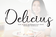 Delicius | Script Font, a Handwritten Font by Scratchones (Thumbnail 1 of 8)