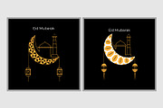 Eid Mubarak Greeting Card, a Decorative Illustration by Lakhan1998 (Thumbnail 3 of 5)