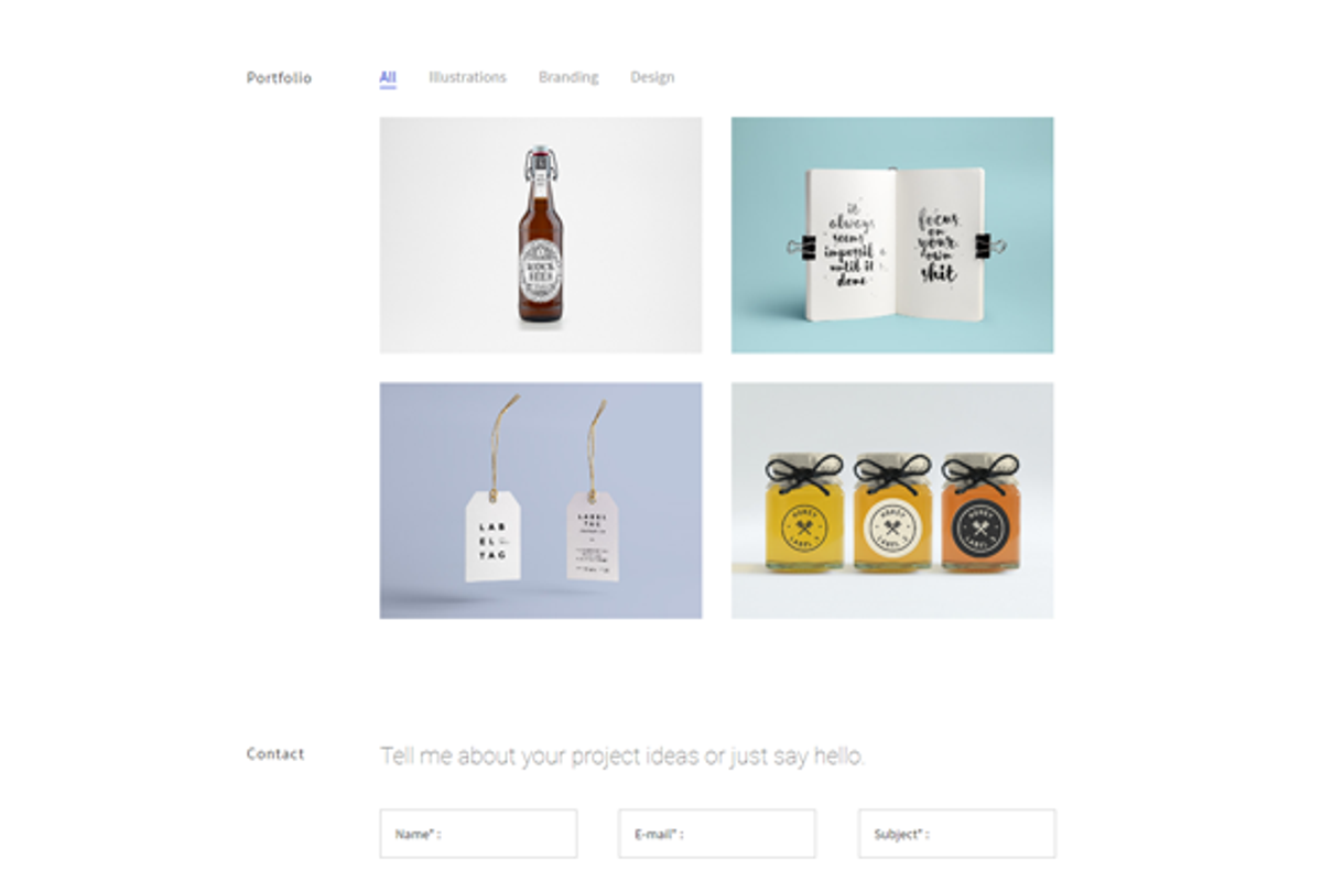 Ivi - Minimal Personal/Portfolio, a HTML Template by scrils (Photo 3 of 4)