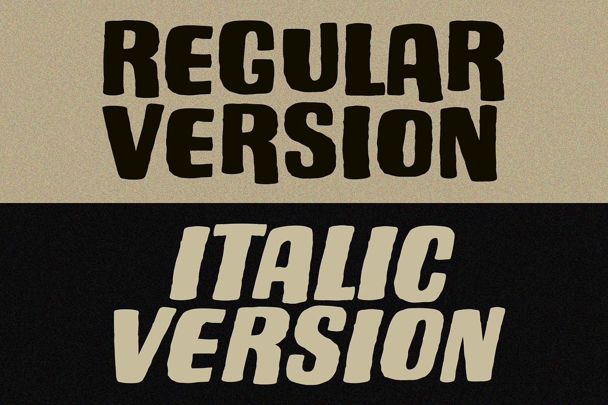 ROCKIES - Rough Display Font preview 3