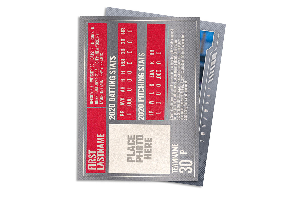 Torque Baseball Card Template, a Design Template by Sports Card Templates (Photo 2 of 2)