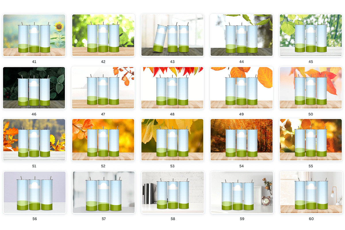 65 x Skinny Tumbler Mockup Bundle, a Cups & Container Mockup by NoemieDesigns (Photo 4 of 7)
