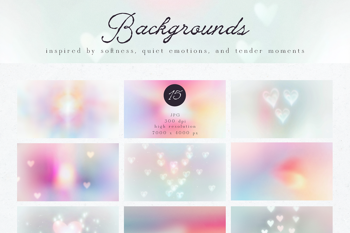 Soft Echoes of Love Backgrounds, a Background Graphic by Animoon (Photo 6 of 13)