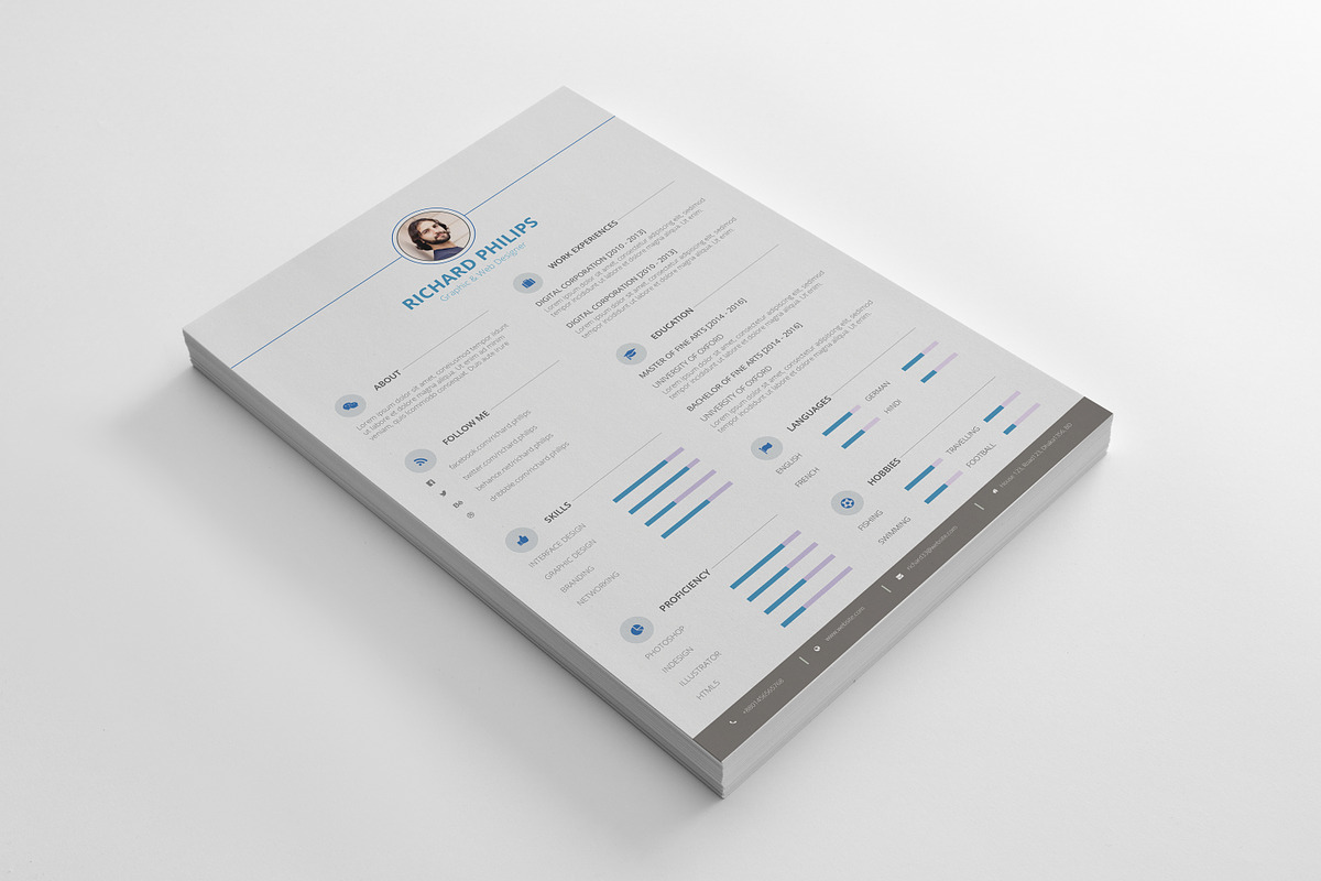 Resume, a Resume Template by art_ample (Photo 2 of 4)