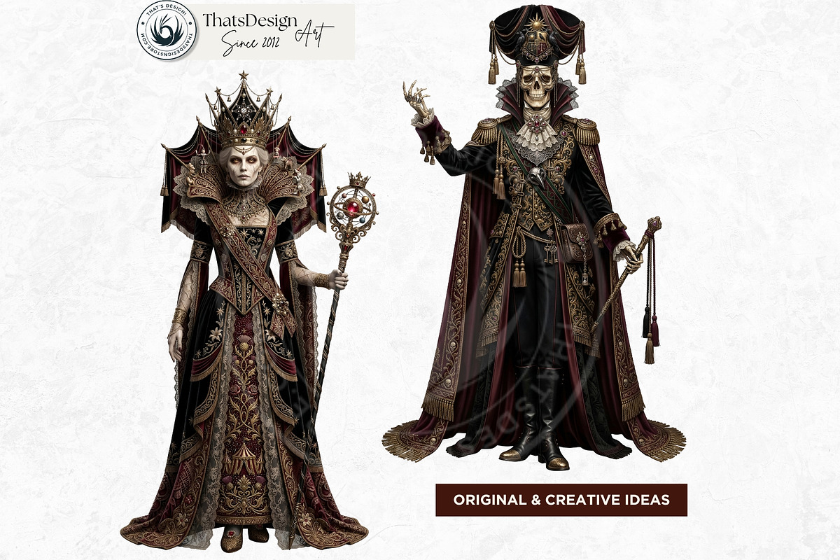 The Bone Circus Characters Cliparts, a Decorative Illustration by ThatsDesignArt (Photo 5 of 11)