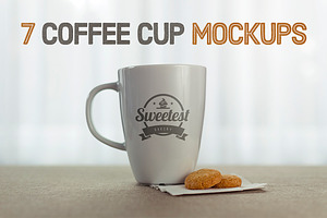 7 Coffee Cup Mockups - Save Over 50%