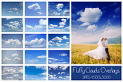 30 Cloudy Sky Overlays, a Texture Graphic by LovePhotoMoment (Thumbnail 2 of 11)