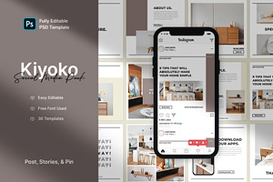 Kiyoko - Furniture Social Media Pack