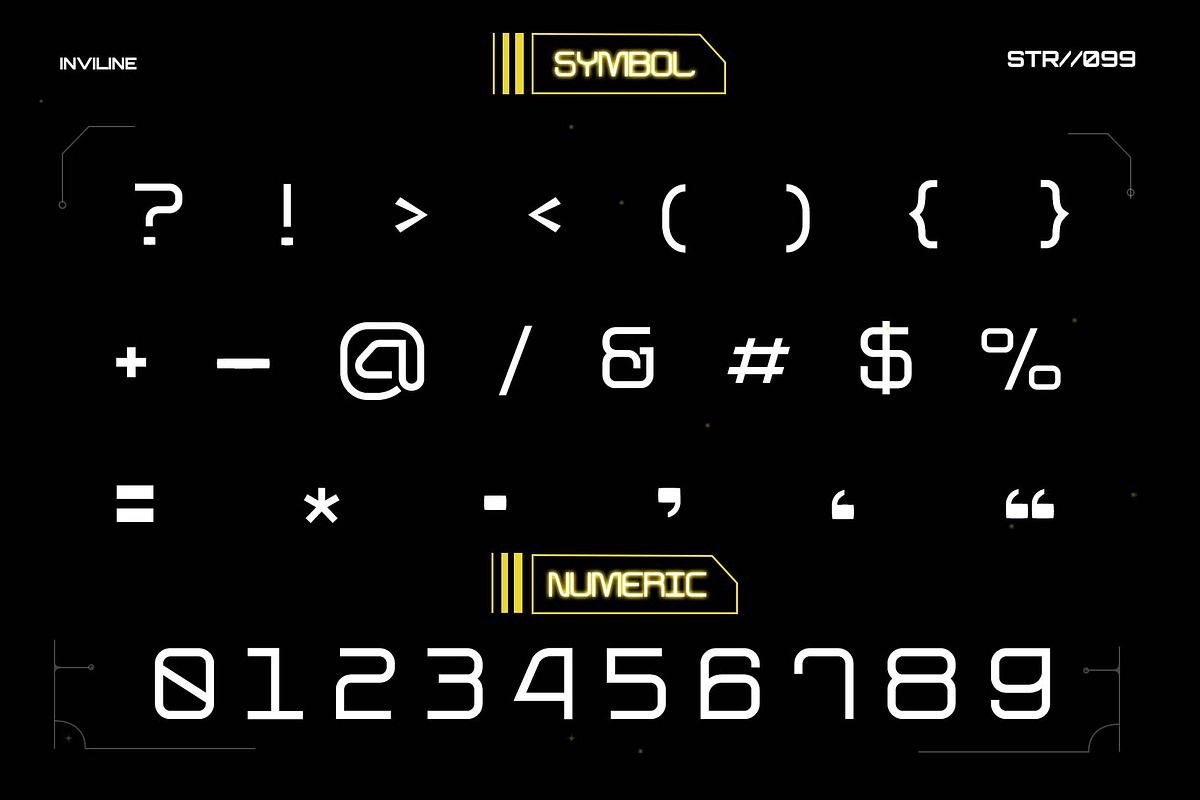 Stellar - Futuristic Display Font, a Sans Serif Font by Inviline.co (Photo 4 of 7)