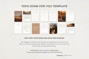 Goal Setting Workbook Template Canva