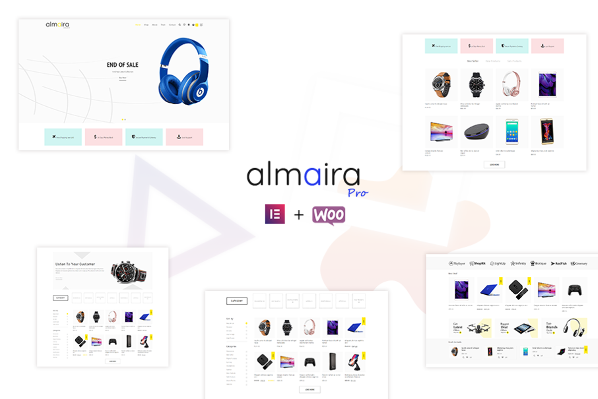 Almaira Pro - eCommerce Theme, a WordPress Template by ThemeHunk (Photo 1 of 6)