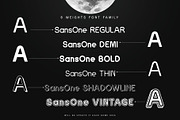 SansOne Font Family, a Sans Serif Font by LTNG STUDIO (Thumbnail 3 of 8)