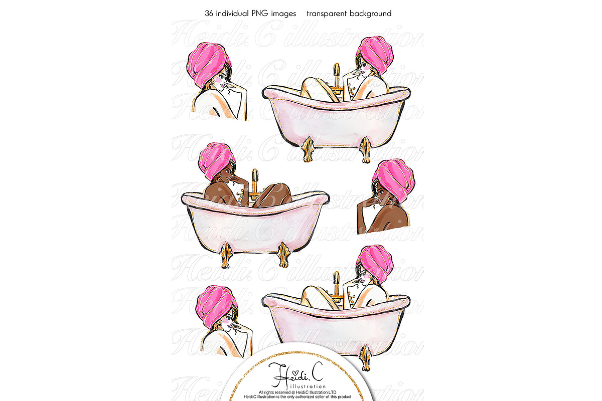 Spa Time, an Illustration by HeidiCIllustration (Photo 5 of 5)