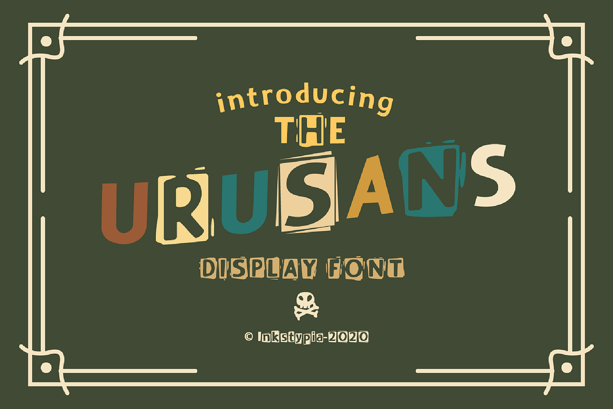 Urusans, a Sans Serif Font by INKsTYPIA (Photo 1 of 9)