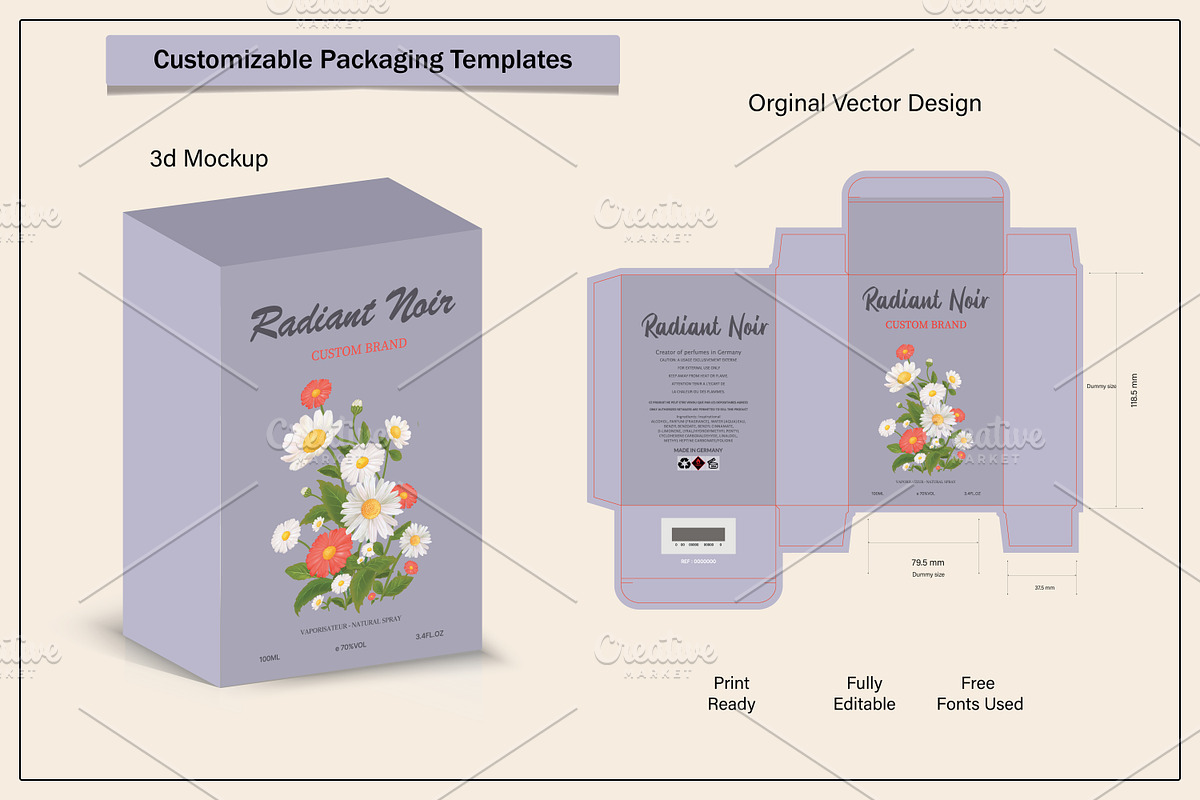 box design with 3d mockup, an Object Graphic by sumonuix (Photo 1 of 2)