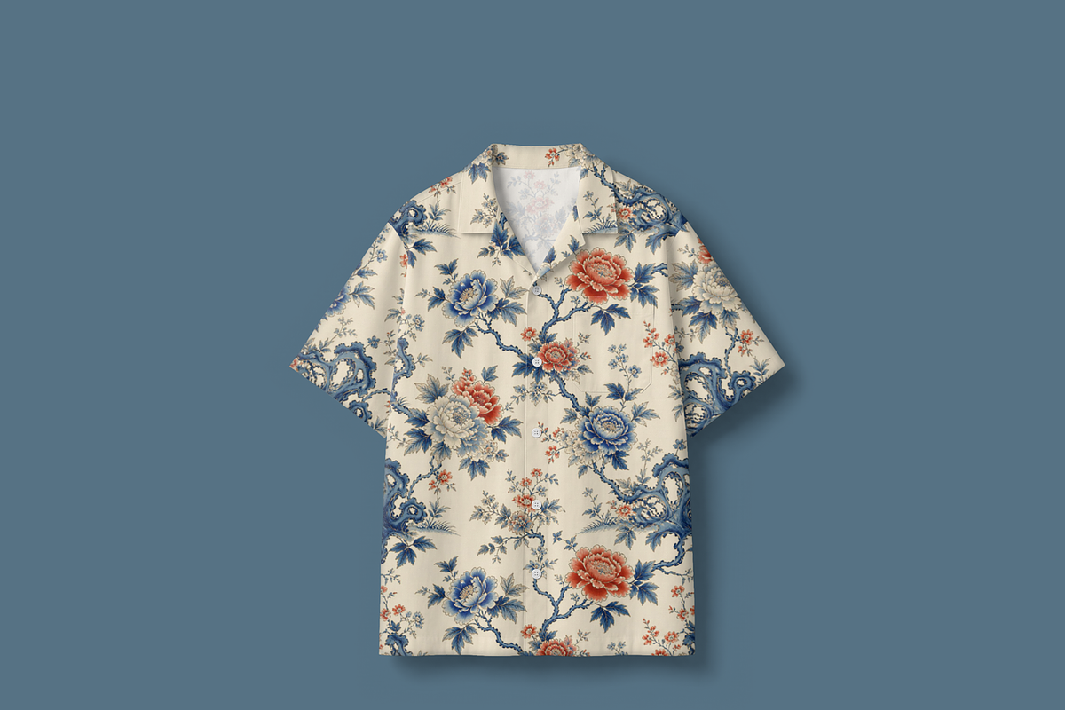 Blue Chinoiserie Seamless Pattern, a Pattern Graphic by elif (Photo 4 of 13)