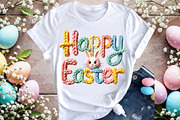 Yarn Crochet Happy Easter PNG, an Illustration by DreamArtGraphic (Thumbnail 4 of 4)