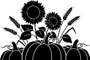 Thanksgiving Harvest Silhouette, an Illustration by Creativeshirt (Thumbnail 35 of 51)