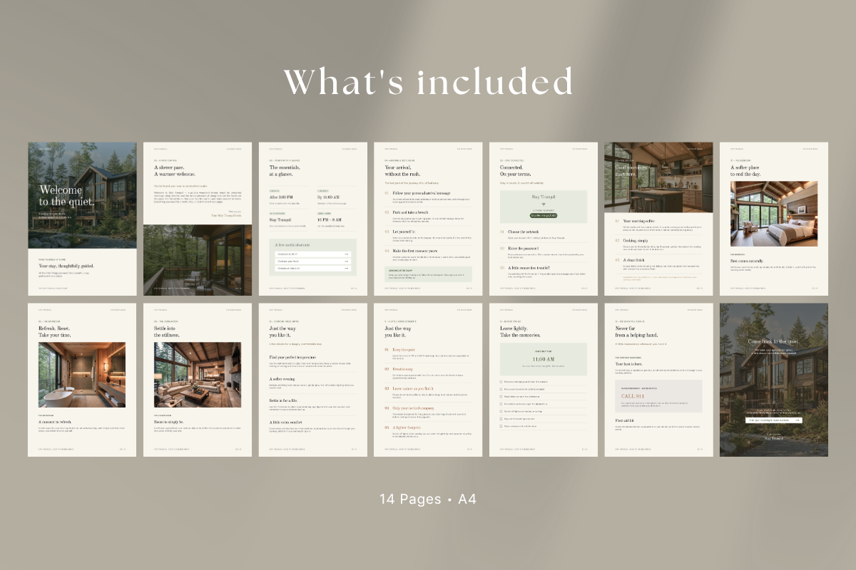 Boutique Lodge Guest Guide Template, a Magazine Template by batang (Photo 2 of 4)