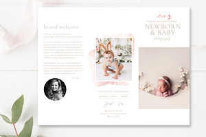 Delicate Photographer Brochure PSD