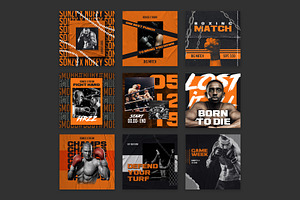 Boxing Instagram Templates