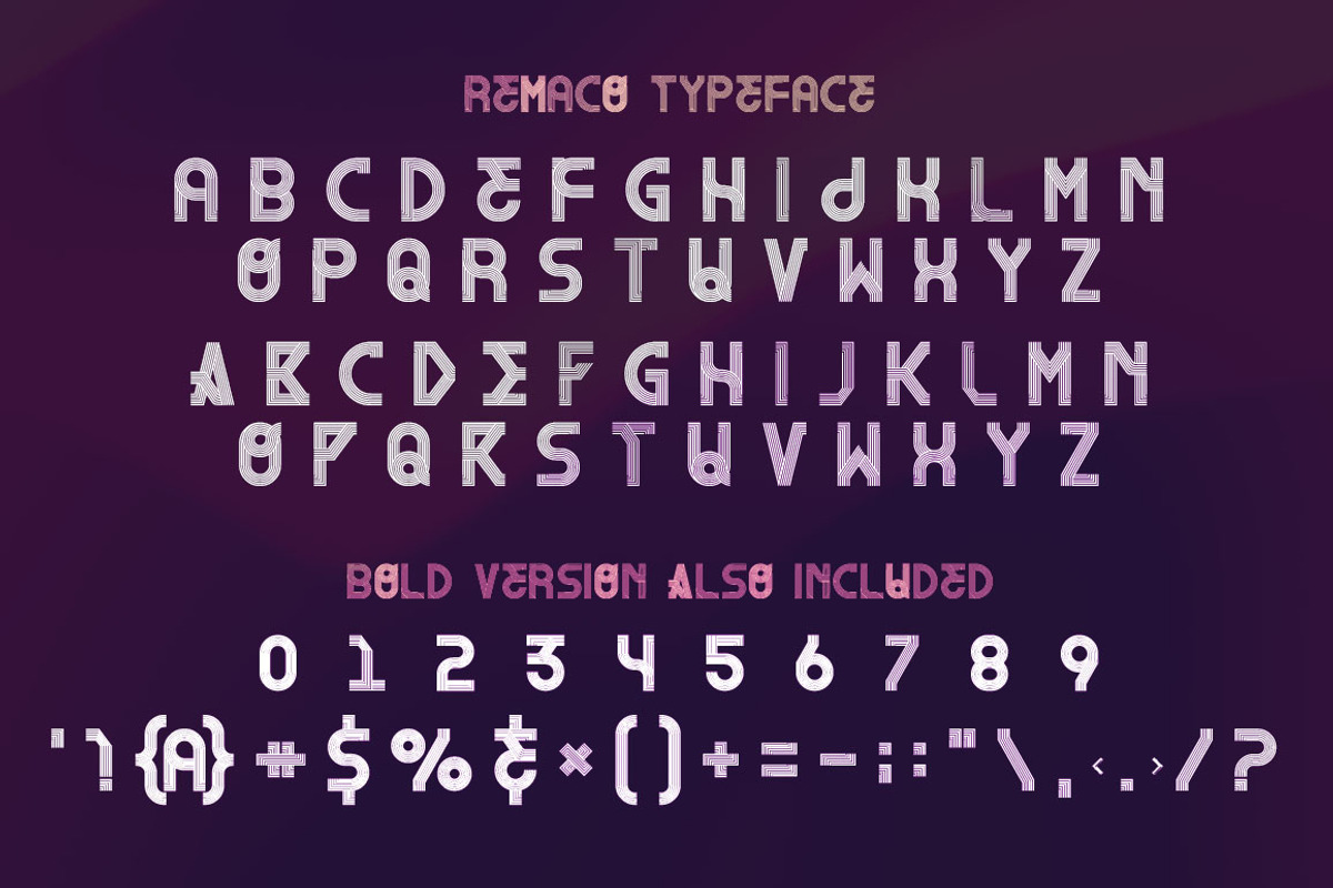 Remaco - Display Font, a Font by MIIM (Photo 4 of 7)