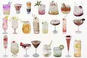 Watercolor Cocktail & Drink, a Food Illustration by ArtbyHien (Thumbnail 7 of 11)