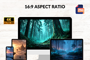 Magical Fantasy Landscape Wallpaper, a Background Graphic by LA Design (Thumbnail 6 of 10)